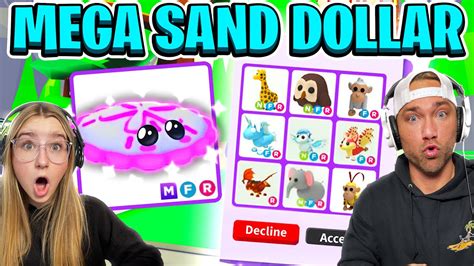 We Make And Trade The New” Mega Sand Dollar In Roblox Adopt Me Youtube