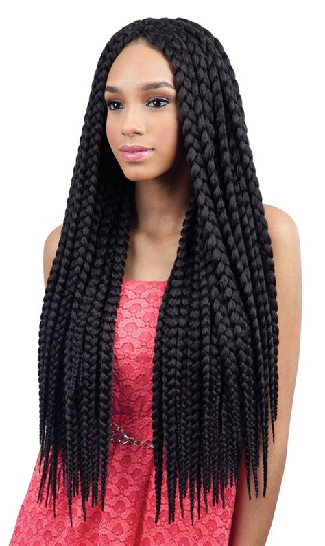 Romantic long braided hairstyle with curls. Jumbo box braids - Amazing Long Term Protective Style ...
