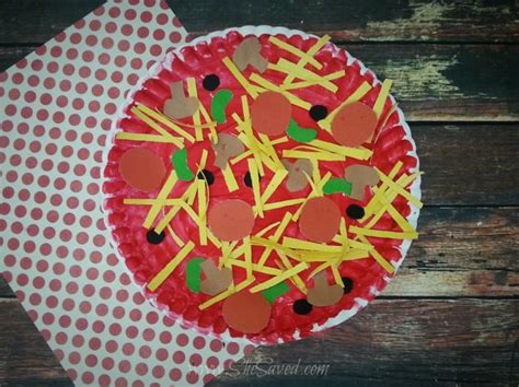 Paper Plate Pizza Craft Idea Shesaved®