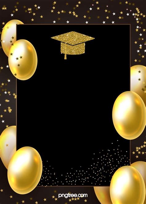 Golden Graduation Hat Background Graduation Hat Graduation Wallpaper