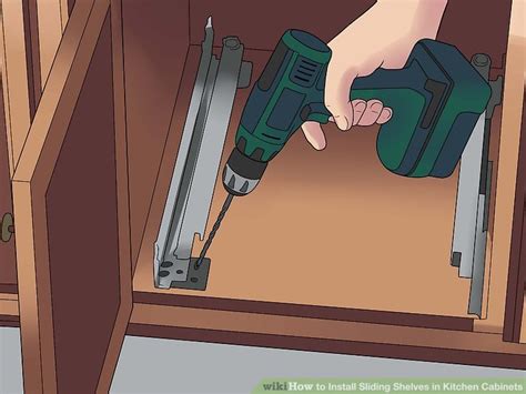 Look for these on a cabinet drawer with full e. How to Install Sliding Shelves in Kitchen Cabinets (with ...