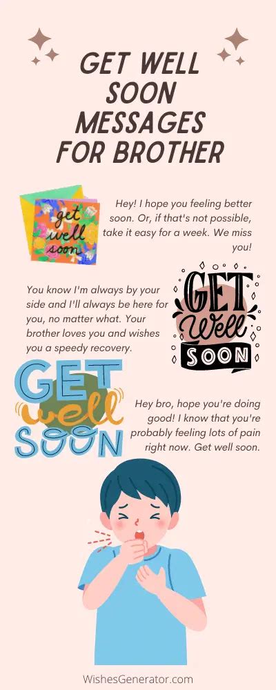 60 Get Well Soon Messages For Brother
