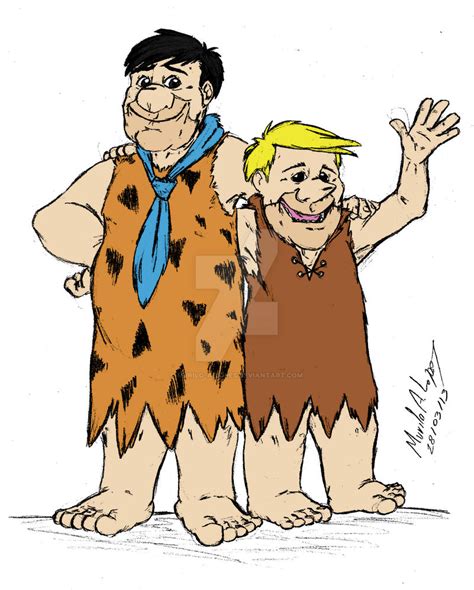 Fred Flintstone And Barney Rubble By Murilo A Lopes On Deviantart