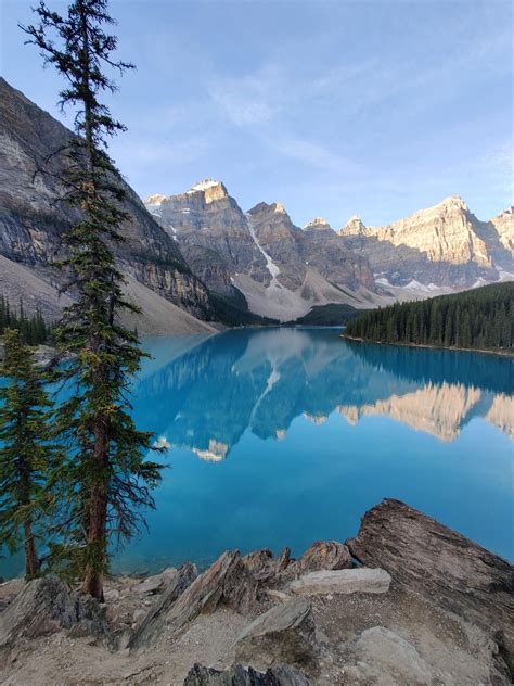 In Case You Hadnt Seen This Picture Today Lake Moraine At Sunrise Oc