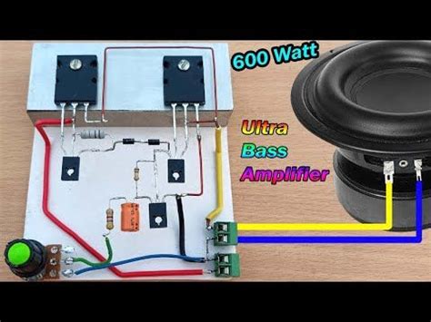 Simple Powerful Ultra Heavy Bass Amplifier How To Make Amplifier With TTC