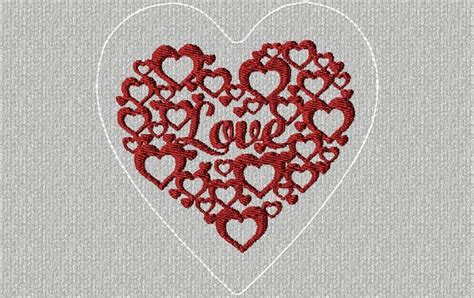 Cœur Love Free Machine Embroidery Designs Free Embroidery Hart