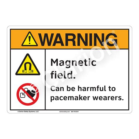 Warningmagnetic Field F1234 Sign