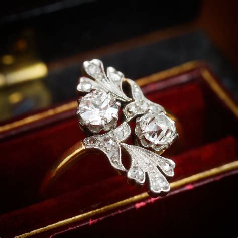 Very Fine Antique Art Nouveau Diamond Dress Ring £235000 Art Nouveau