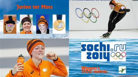 Sochi Winter Olympics Speed Skating Women S Metres Jorien Ter Mors Gold Olympische