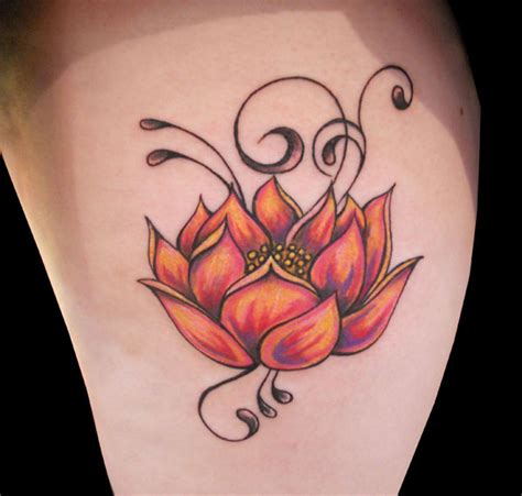 Lotus Flower Tattoo Design 6 Destro Design