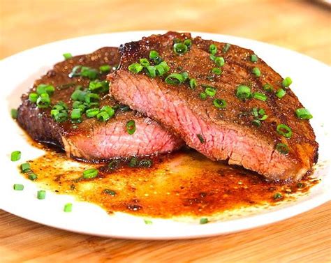 The steaks can be touching or sort of smooshed in the basket. Air Fryer Marinated Steak