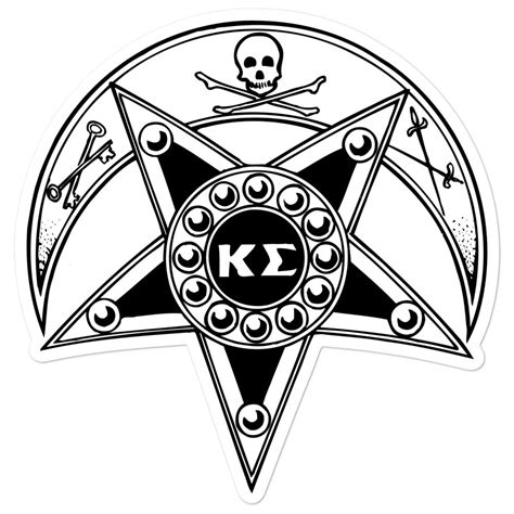 Kappa Sigma Badge Sticker Fraternity Stickers Greek Ts