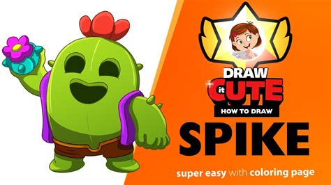 Thingiverse is a universe of things. How to draw Spike super easy | Brawl Stars drawing ...