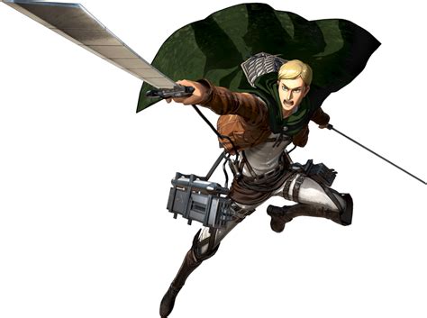 A o t wings of freedom attack on titan anime scouting scout angle emblem leaf png pngwing. Check out this transparent Attack on Titan Erwin Smith ...