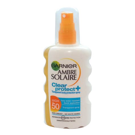 Garnier Ambre Solaire Clear Protect Spray High Spf Ml Sun