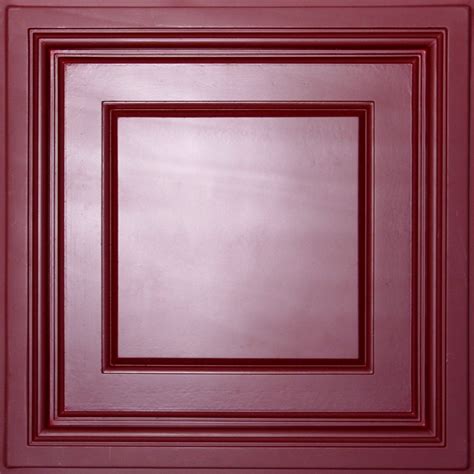 The coffered ceiling is a mastery of architectural detail that brings heightened drama and depth to a space. Ceilume Madison Merlot Coffered Ceiling Tile, 2 Feet x 2 ...