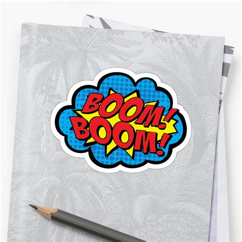 Boom Boom Stickers By Clast Redbubble