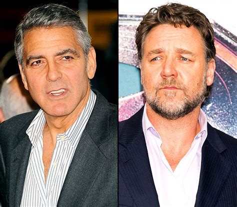 George clooney has been a heartthrob since he entered hollywood and he doesn't appear to be losing that title anytime soon. George+Clooney+vs.+Russell+Crowe | Celebrity feuds, Mens ...