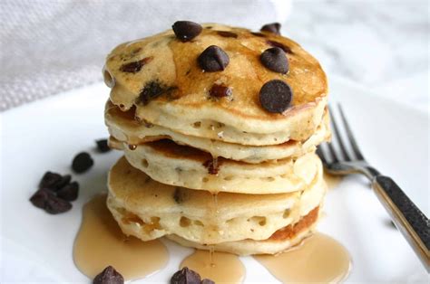 Best Ever Chocolate Chip Pancakes Made With Muffin Mix Recipe