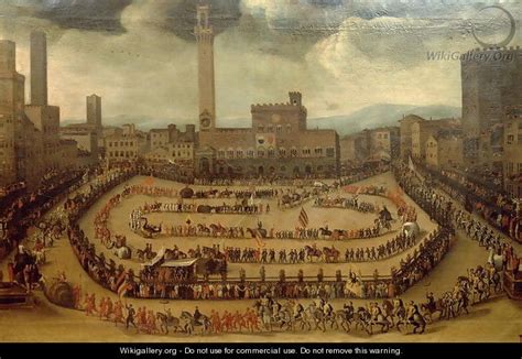Parade Of The Contrade Siena Vincenzo Rustici The