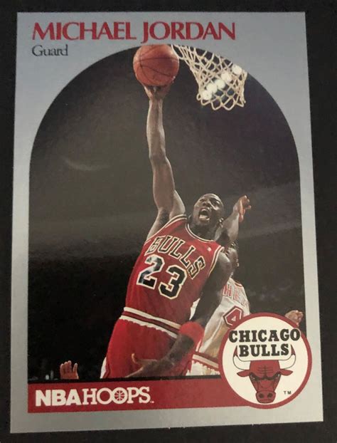 Michael Jordan Nba Hoops Card 1990 Qcardm