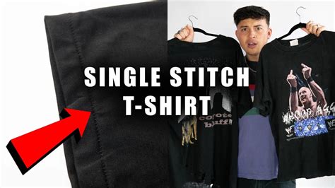 Single Stitch Vs Double Stitch Thrifting Vintage T Shirts Youtube