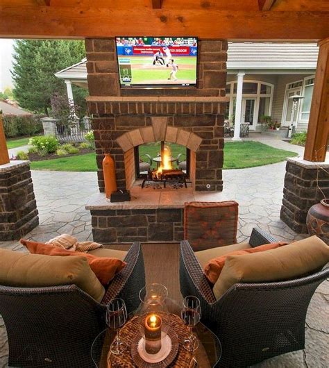 54 Glorious Outdoor Living Spaces Farmhouse Room Patio Design