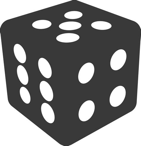 20 sided dice png - Simple Dice Icons Png - Black Dice Clipart | #82234