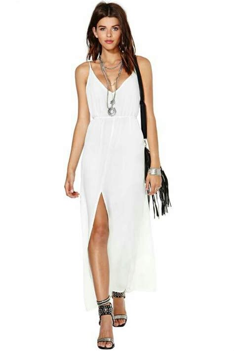 Simple Cute Maxi Dress White Maxi Dresses Summer Dresses
