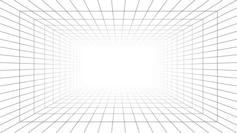 3d Room Perspective Grid Background 28080497 Png