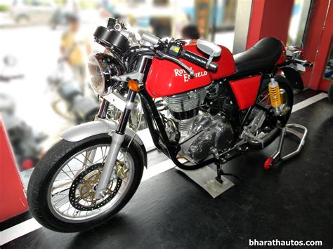 Only 1.5 kgs including all mounts, thereby not affecting the performance negatively by adding unnecessary weight to the motorcycle. Royal Enfield Continental GT535 Café Racer reviewed, we're ...