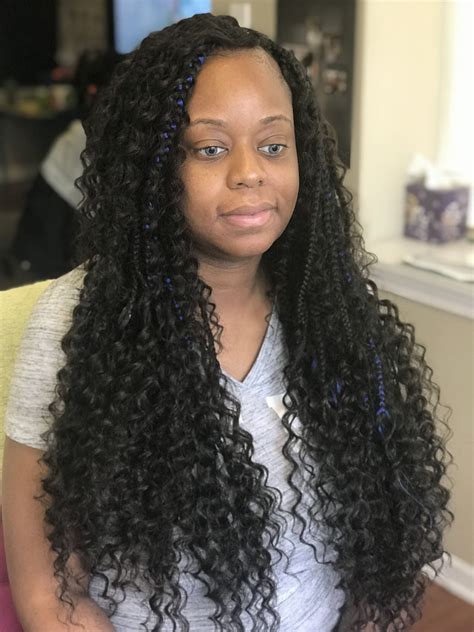Box Braids With Curly Ends Crochet Hair