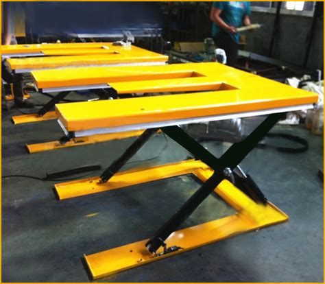 Ergonomic Pallet Lift Tables Hydraulic Manual Scissor Lift Table