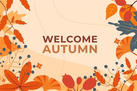 Free Vector Welcome Autumn Wallpaper