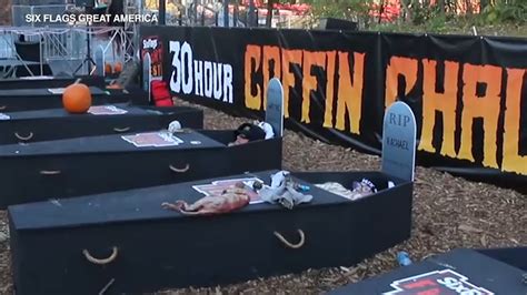 Contestants To Brave 30 Hours In A Coffin At Six Flags Great America Abc7 Chicago