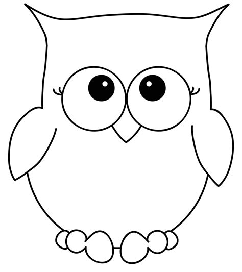 Owl Coloring Pages Owl Patterns Digital Stamps