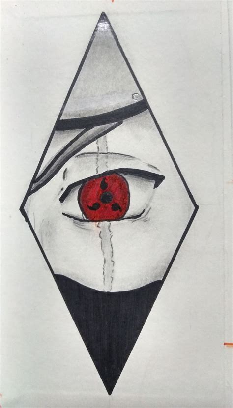 Kakashi Sharingan Eye Drawing Kakashi Sharingan Hatake Shippuden Sasuke