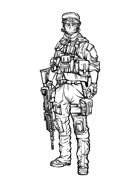 Soldado Normal Para Colorear Imprimir E Dibujar Coloringonly Com