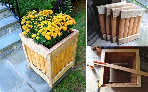 Garden diy fresh home planter box our blog. DIY Wooden Planter For Just $3 | Gardening | Pinterest ...