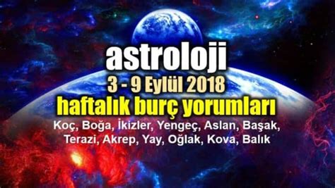 Astroloji Eyl L Haftal K Bur Yorumlar