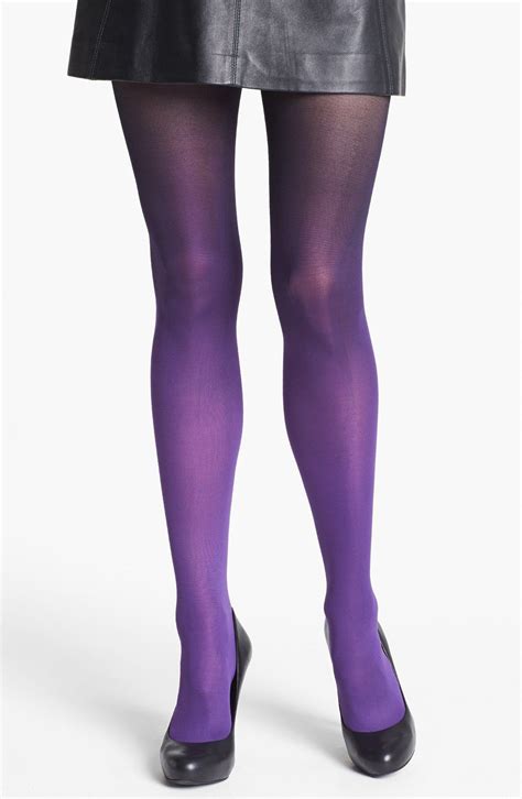 dkny ombré tights in purple black purple ombre tights pantyhose outfits fashion tights