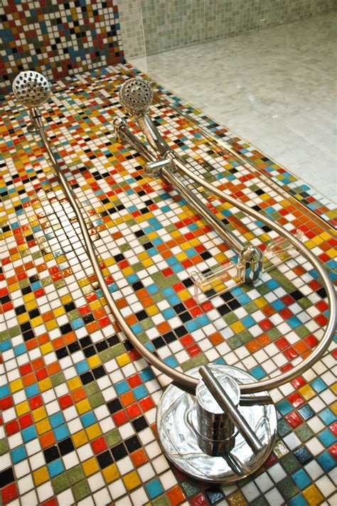 Mosaic tiles provide an interesting focal point for bathrooms, but also kitchens and entryways too. Shower Mosaic Tile, Bath, Pool & Kitchen Backsplash ...