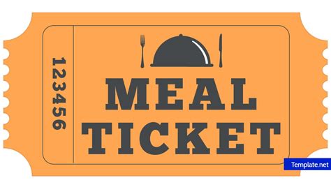 Free Printable Meal Ticket Template