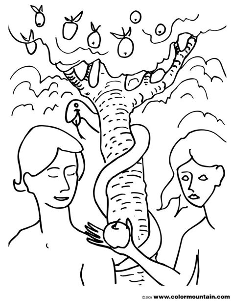 Adam And Eve Coloring Pages Printable Coloring Pages