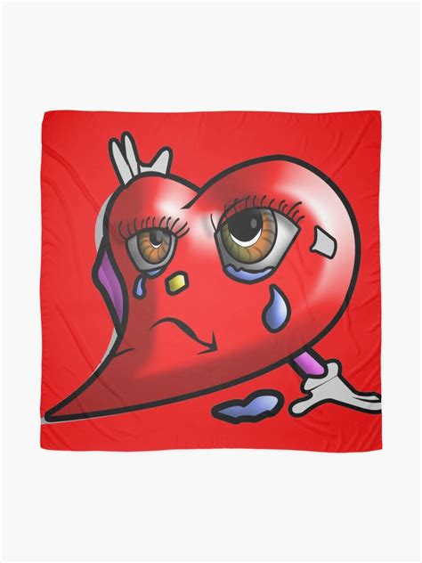 Crying Heart Emoji Scarf For Sale By Gtartland Redbubble