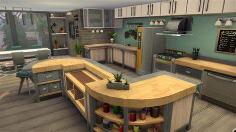 Kayo kitchen for the sims 4 by angela available at the sims resource download kayo kitchenmodern rustic kitchen with wood and concrete details matching the kayo. A fresh modern kitchen using only base game. : thesims in ...
