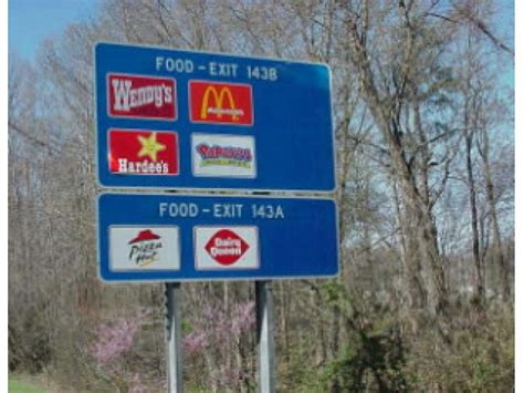 Dot To Review Policies On Highway Food Fuel And Lodging Signs