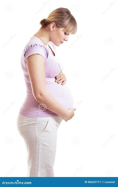 Expectant Mother Stock Image Image Of Background Holding 86625171