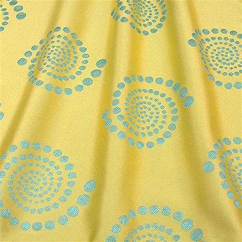 Warm water wash, bleach safe, low temp dry. 90 Inch Round Tablecloth, Kaleidoscope Damask, Maize (With ...