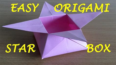 How To Make An Origami Star Box Youtube